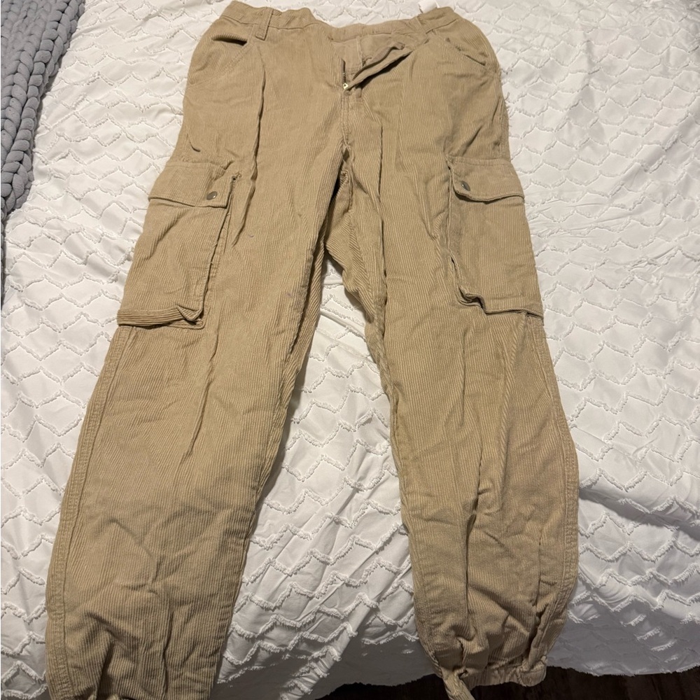 PrettyLittleThing womens Beige Cargo Pants
